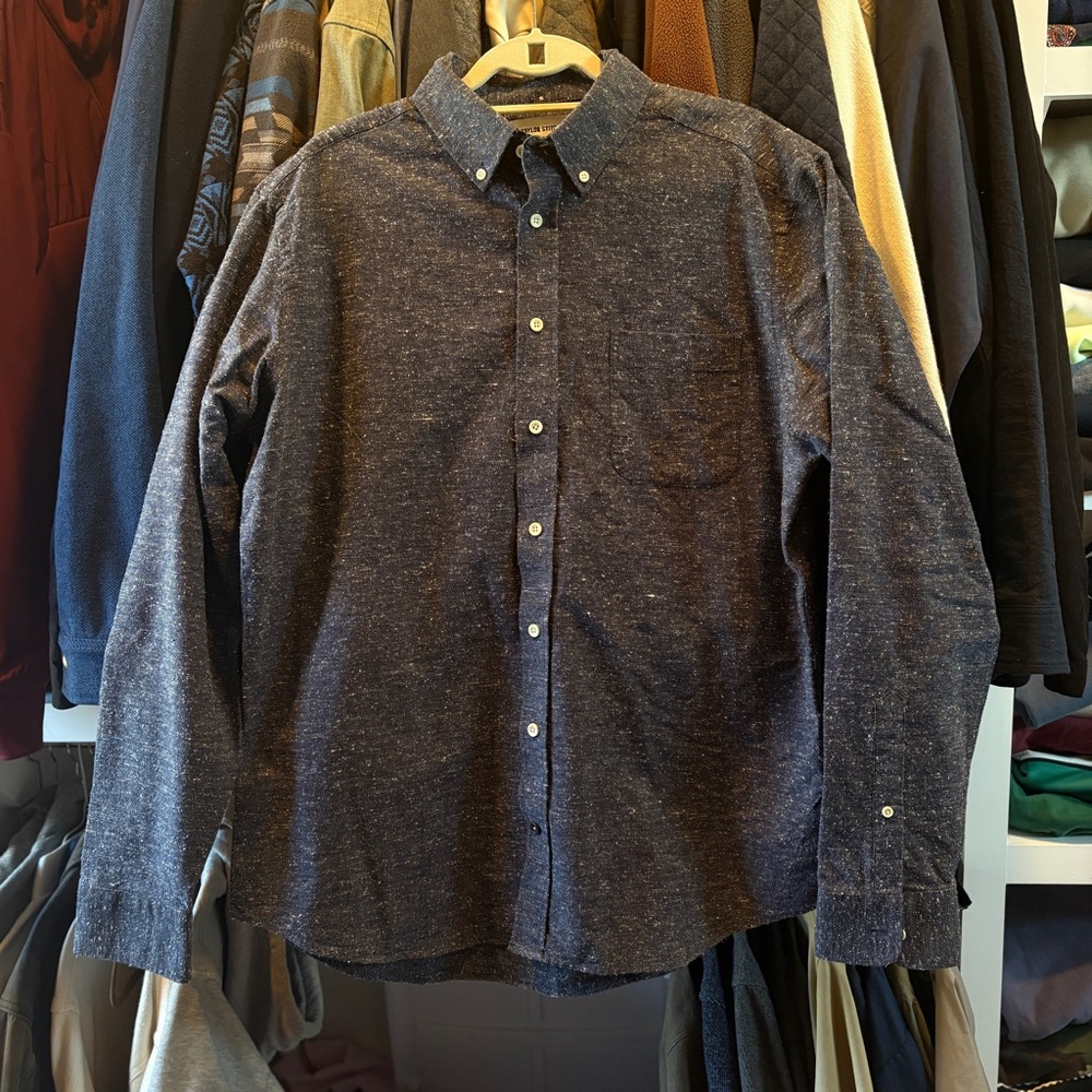 Taylor Stitch Navy Jack Button-Down Shirt